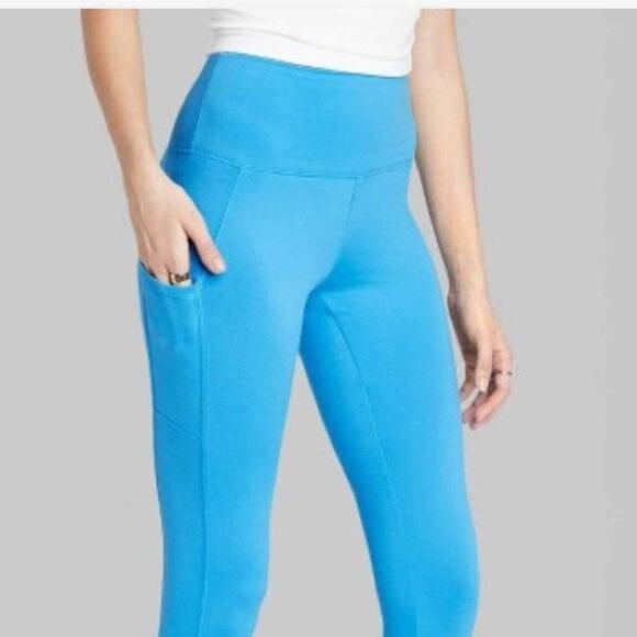 Wild Fable Women's High-Waisted Ultra Soft Leggings Azure XS NEW! - Picture 10 of 11